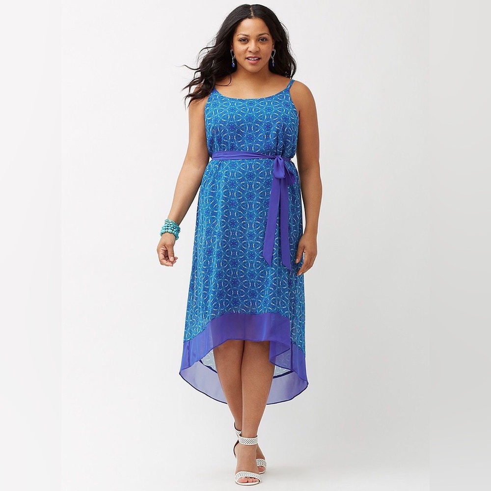 🆕NWOT! Lane Bryant Printed High-Low Tank Dress Size 18/20